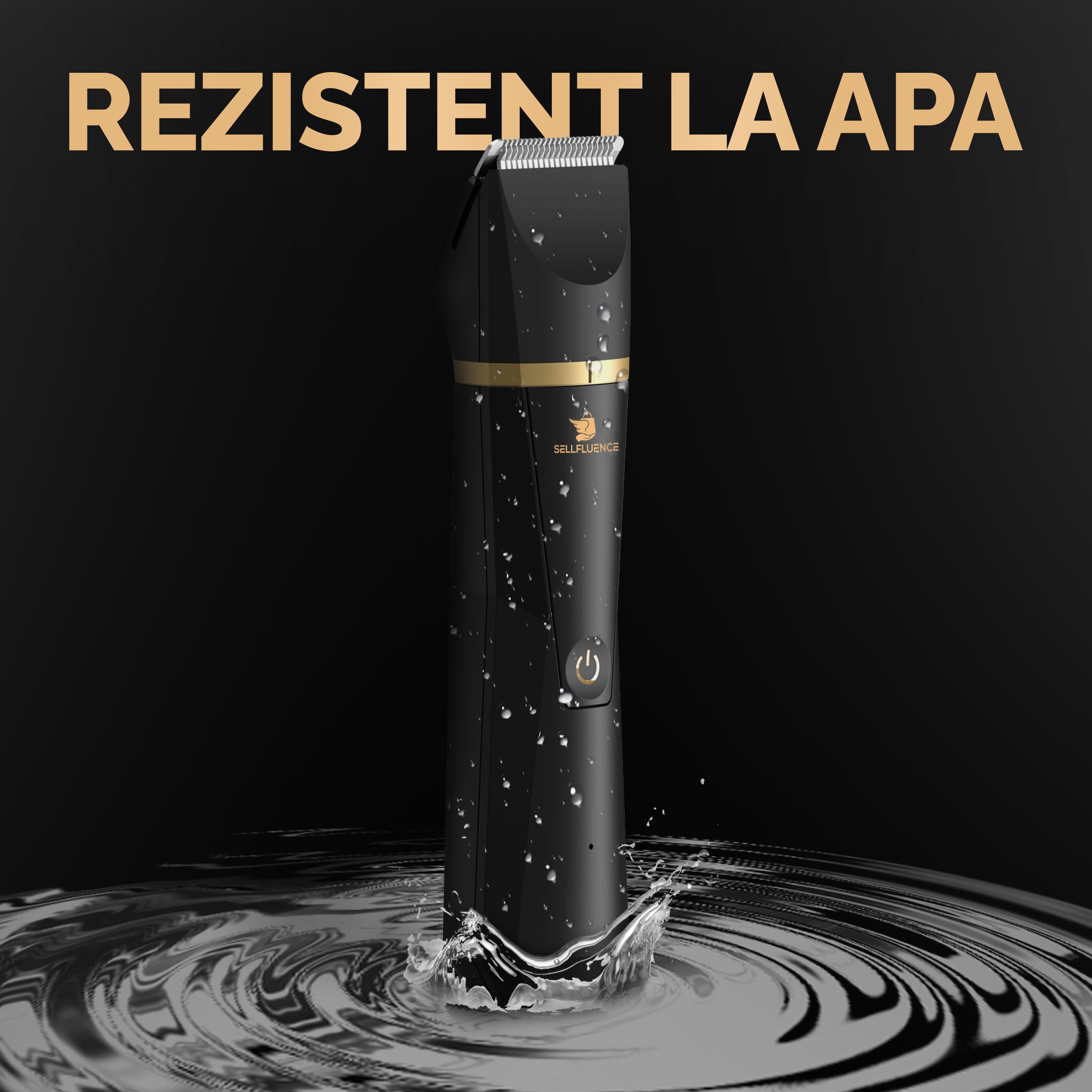 Masina de tuns si aparat de ras, Sellfluence Trimmer 2.0, multifunctional 3 in 1, de tuns, ras, nazal si conturare, pentru corp, inghinal, barba, nas, USB Type C, rezistent la apa, 7000 rpm