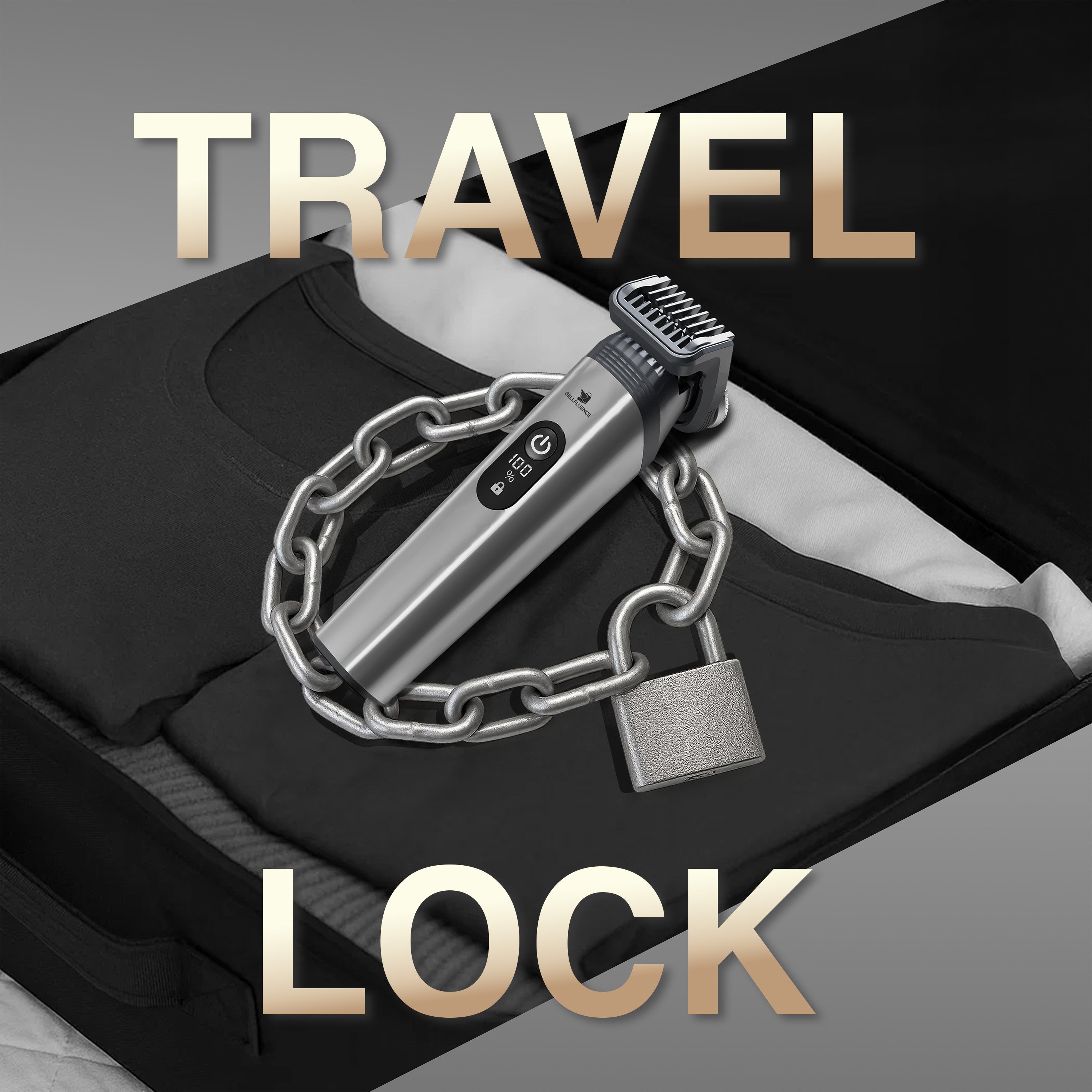 Masina de tuns si aparat de ras, Sellfluence All-in-One 16 in 1, par, barba, nas, inghinal si corp, rezistent la apa, wireless, 7000 rpm, autonomie 4-8 ore, negru/argintiu