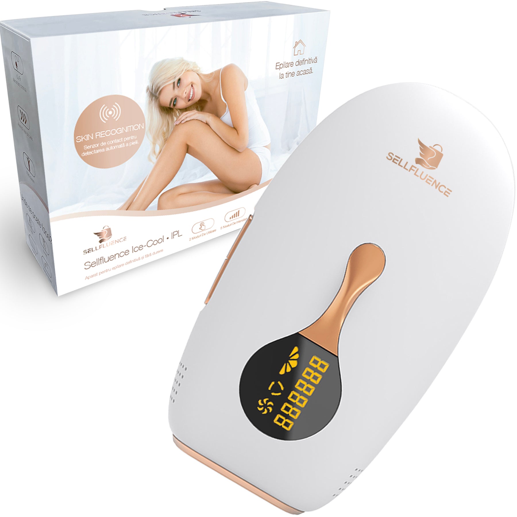Epilator IPL Ice-Cool, alb