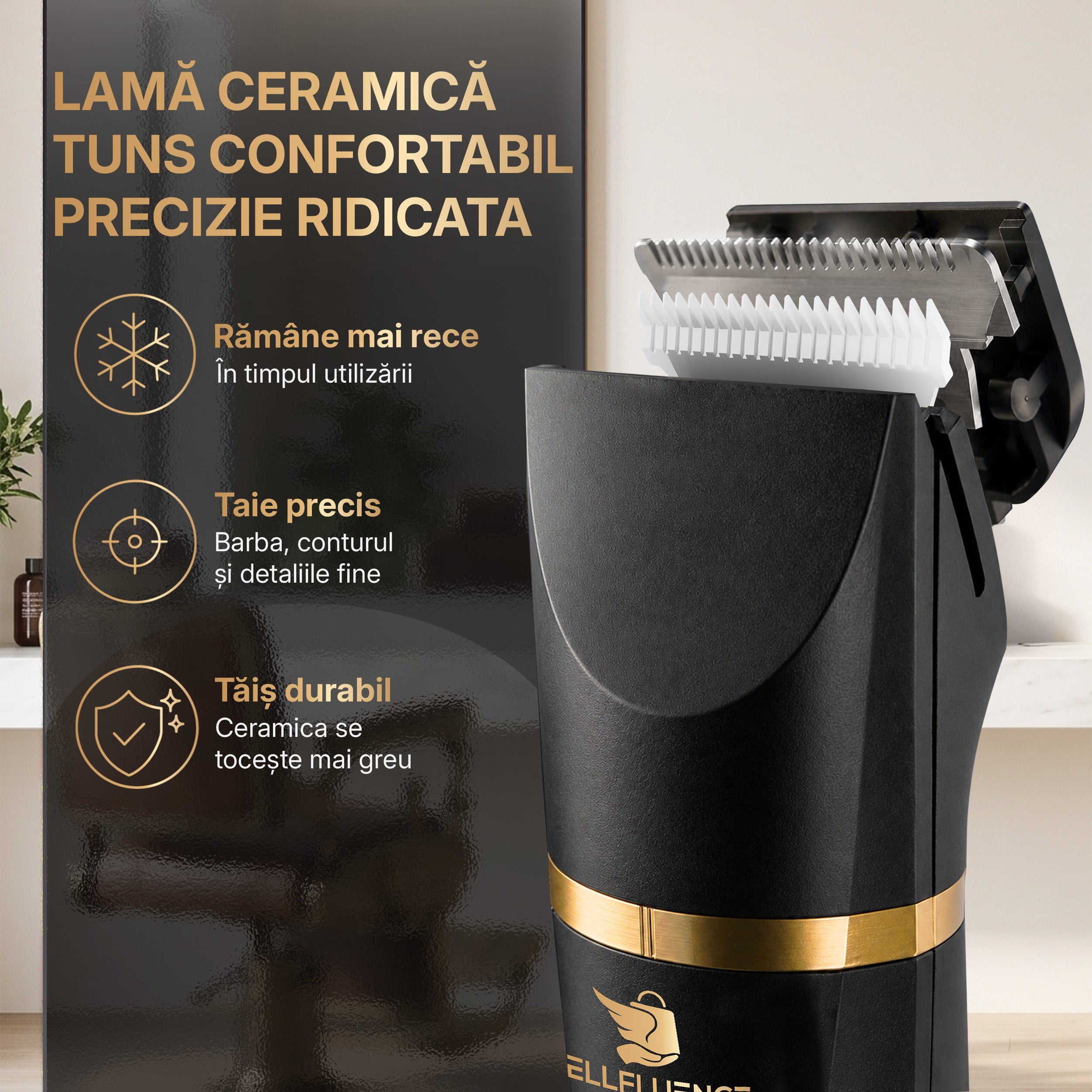 Masina de tuns si aparat de ras, Sellfluence Trimmer 2.0, multifunctional 3 in 1, de tuns, ras, nazal si conturare, pentru corp, inghinal, barba, nas, USB Type C, rezistent la apa, 7000 rpm