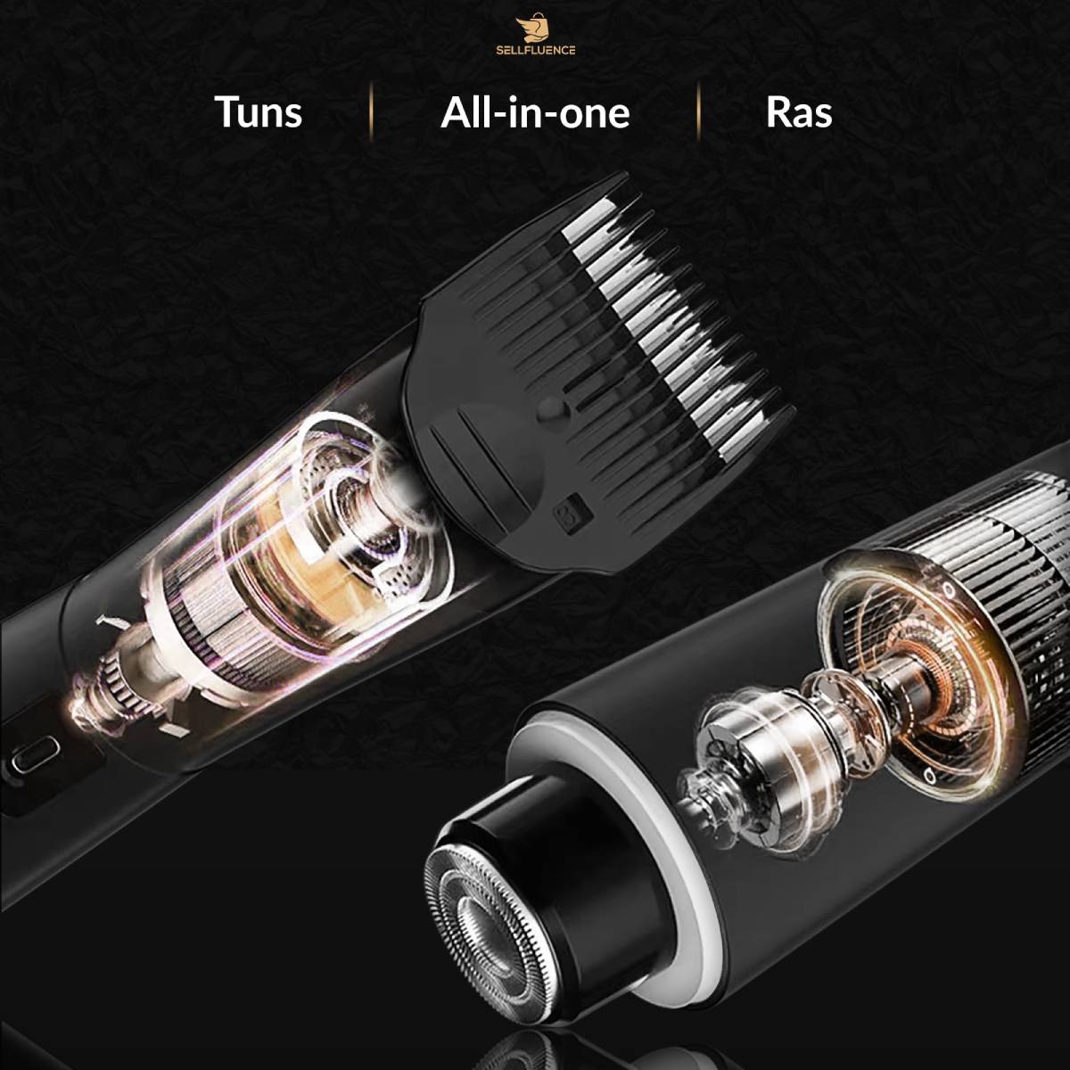 Double-cutter, tuns si ras